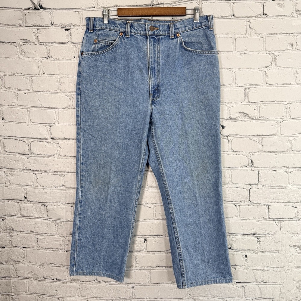 Vintage‎ 80s Men's Levis 619 Orange Tab Straight Leg Jeans 32x25 Made in Canada